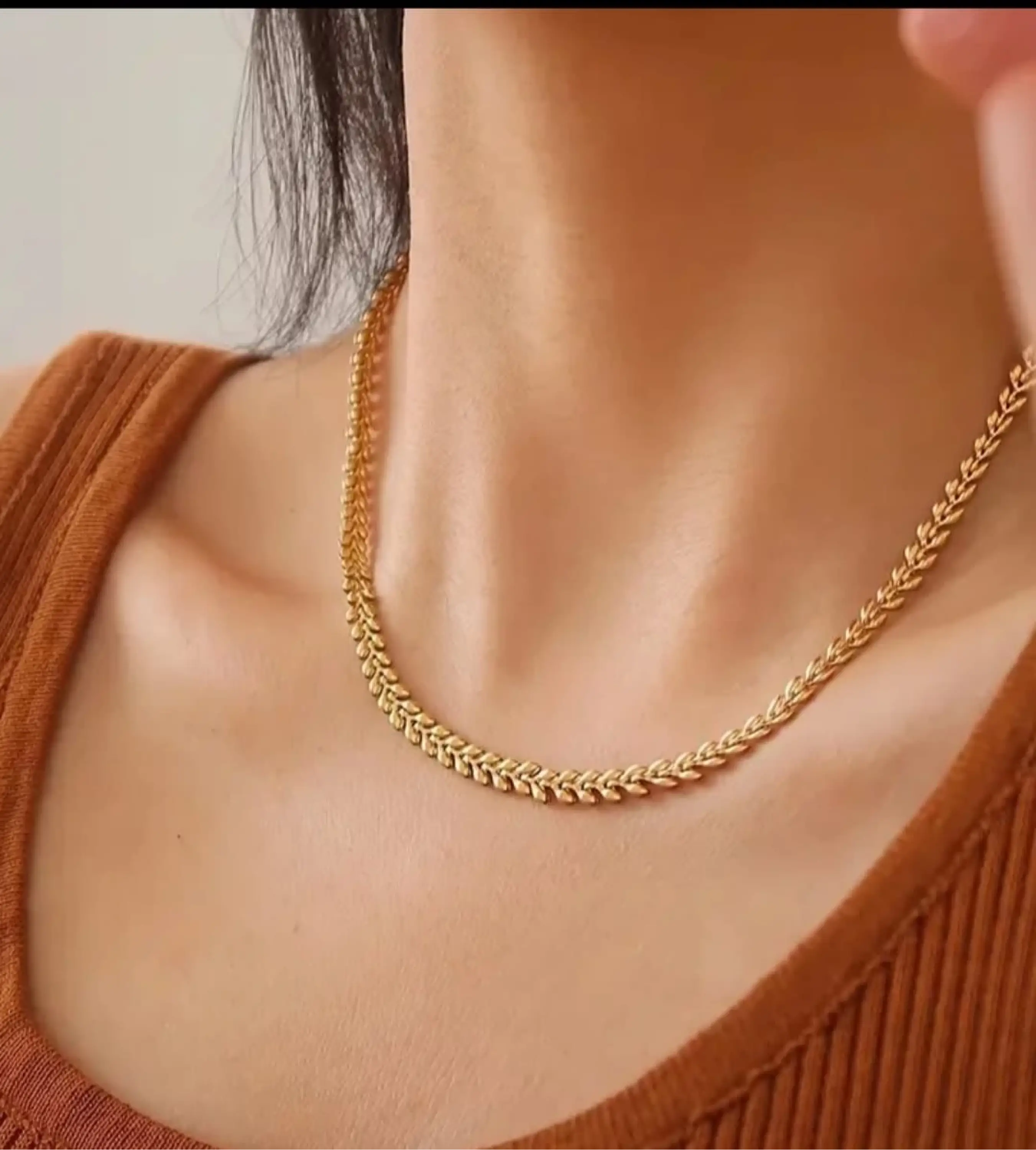 Balık Sırtı Vintage Kolye