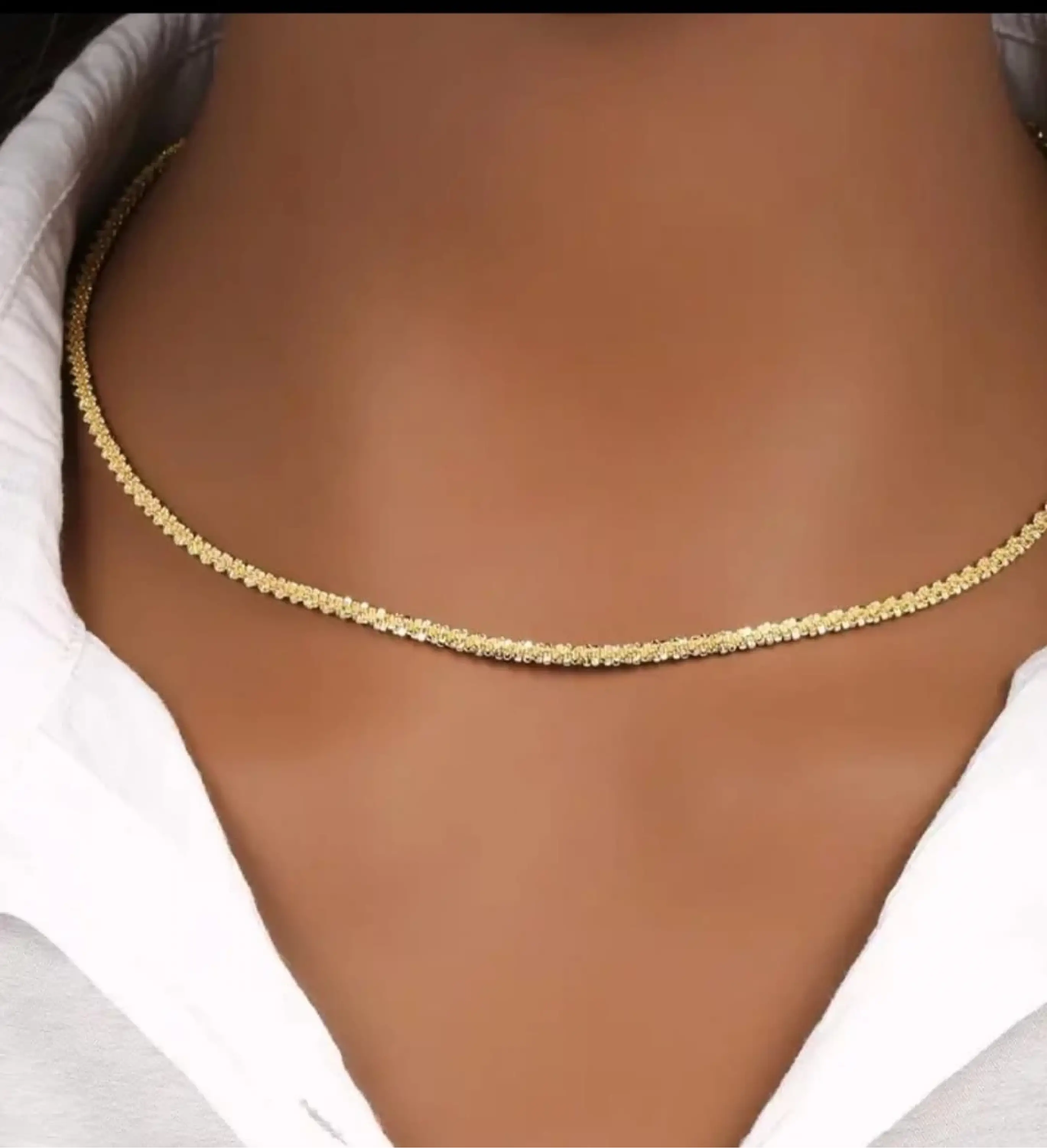 VINTAGE 14 K KAPLAMA KOLYE