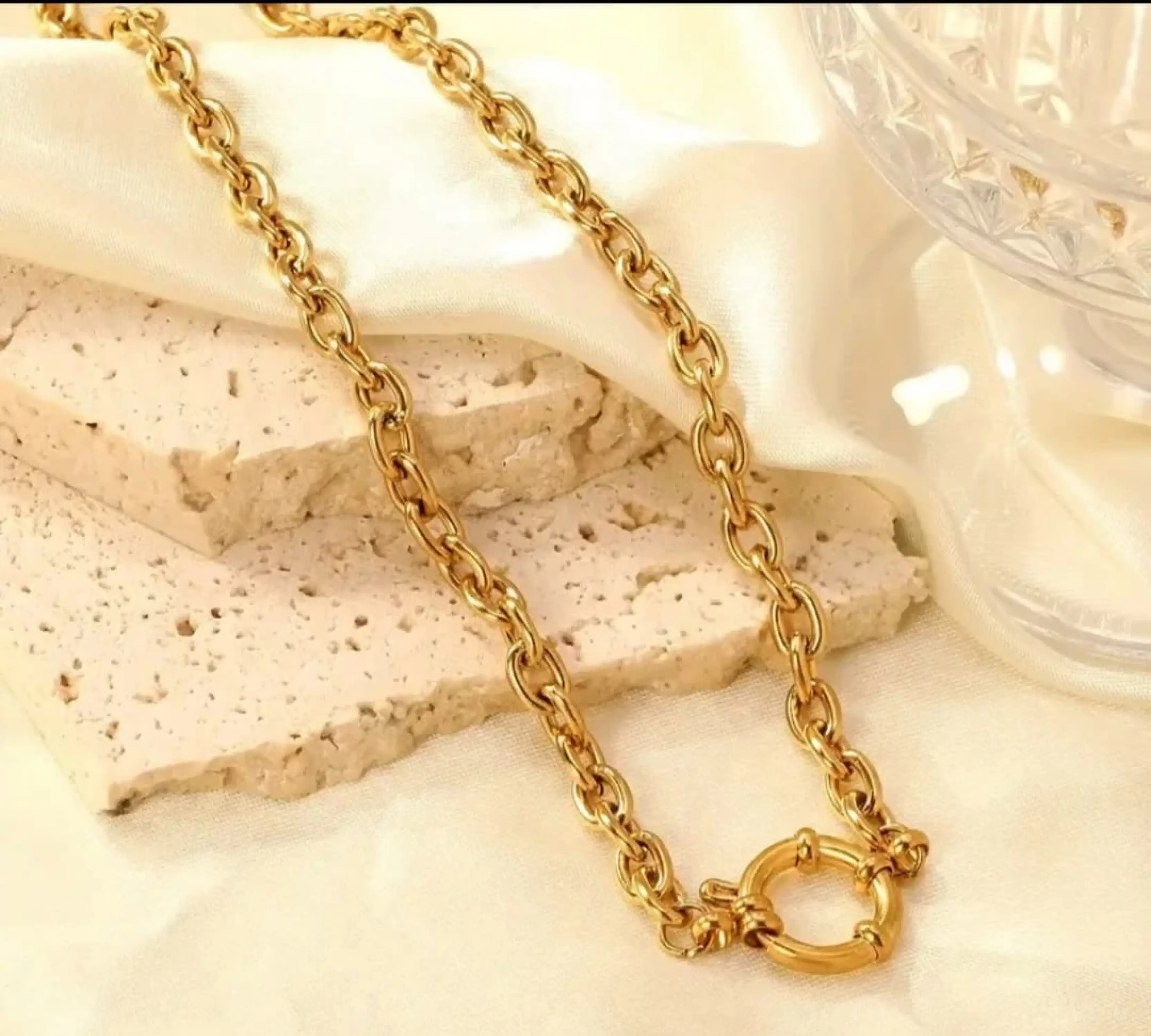 Vintage Paslanmaz Çelik Kolye