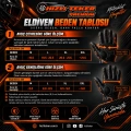 Custom Pro Yüksek Korumalı Deri Eldiven Siyah Made In Italy