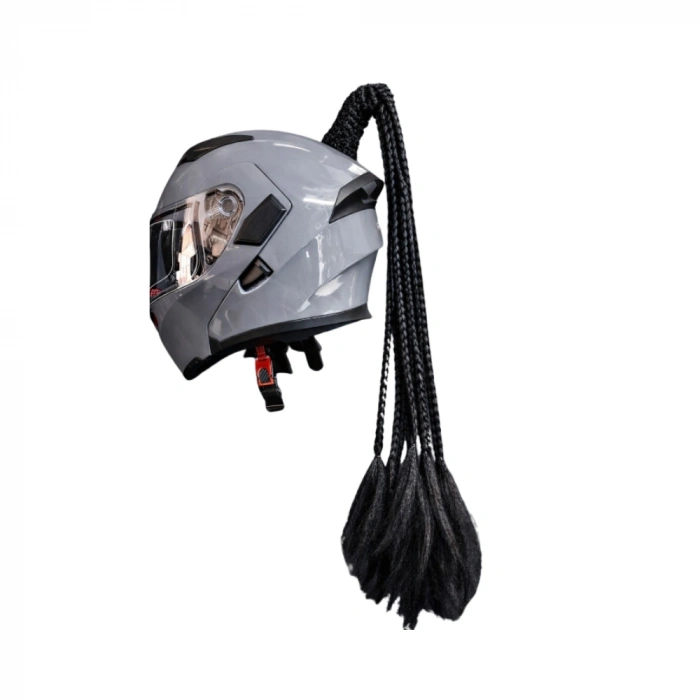 Kask Saçı Afrika Örgü Siyah