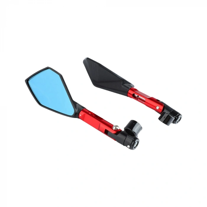 Karbon Detaylı Ayna Kırmızı