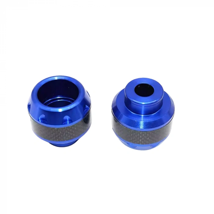 Motosiklet Ön Teker Koruma Takozu 2li Set Mavi