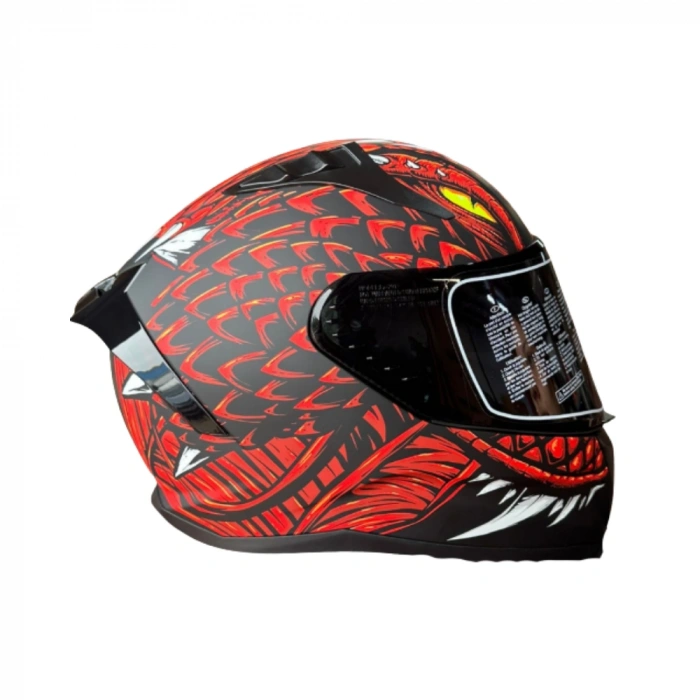 MTS Fullface 801 Droglex Red Kask