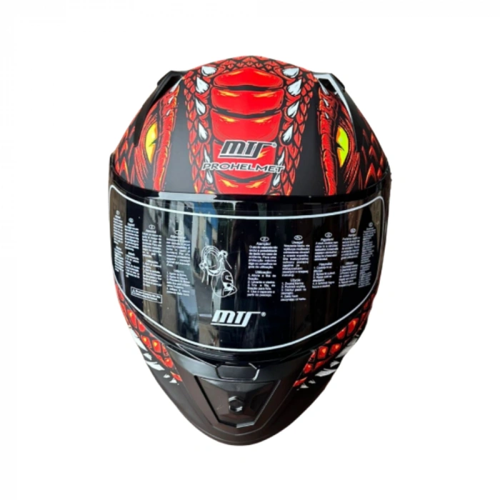 MTS Fullface 801 Droglex Red Kask