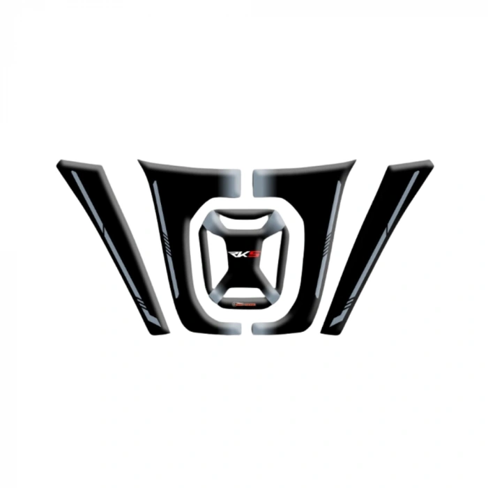 RKS Reale 125 Tank Pad Siyah Gri Çizgi