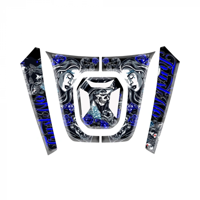 RKS Reale 125 Tank Pad Skull Storm Edition