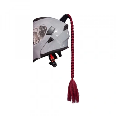 Kask Saçı Örgü Bordo