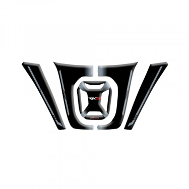 RKS Reale 125 Tank Pad Siyah Gri Çizgi