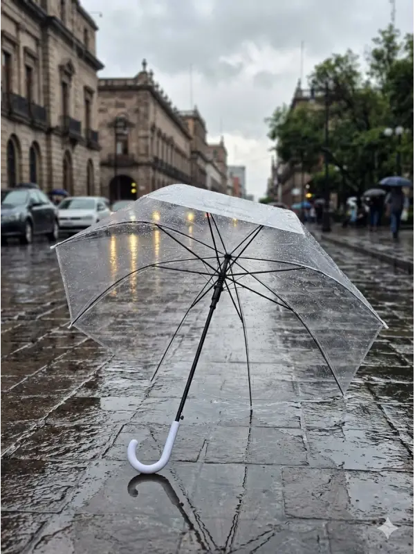 Şemsiye Şeffaf 8 Telli Fiber Kırılmaz Rüzgar Ters Döndürür Tekrar Düzelt Kullan 95 cm