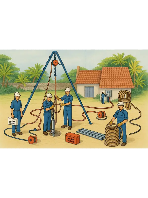 İskota Halatı 8mm Sentetik – Yüksek Mukavemetli, Hafif ve Dayanıklı – 600 Metre Makara (34 Kg)