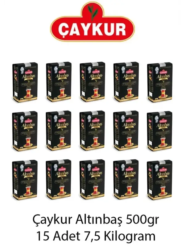 Altınbaş Klasik Doğal Siyah Dökme Çay 500gr x 15 Adet - 1 Koli