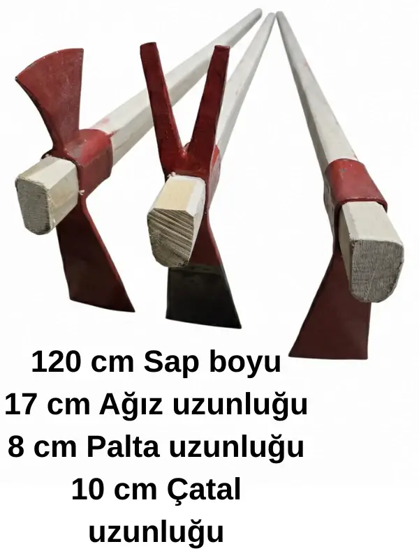 Sürmene Dövme 5160 Çelik Bahçe Çapası Saplı Büyük Boy Kazma – Profesyonel Dayanıklı Çapa