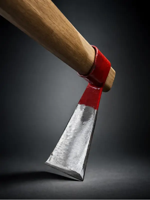 Sürmene Dövme 5160 Çelik Bahçe Çapası Saplı Büyük Boy Kazma – Profesyonel Dayanıklı Çapa