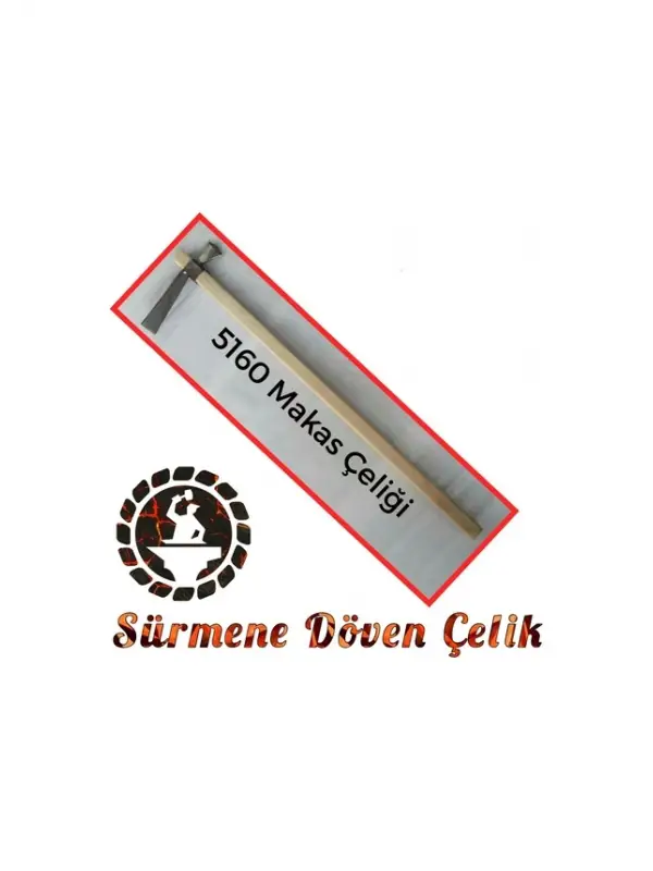 Sürmene Dövme Paltalı 5160 Çelik Bahçe Çapası Saplı Büyük Boy Kazma Çapa