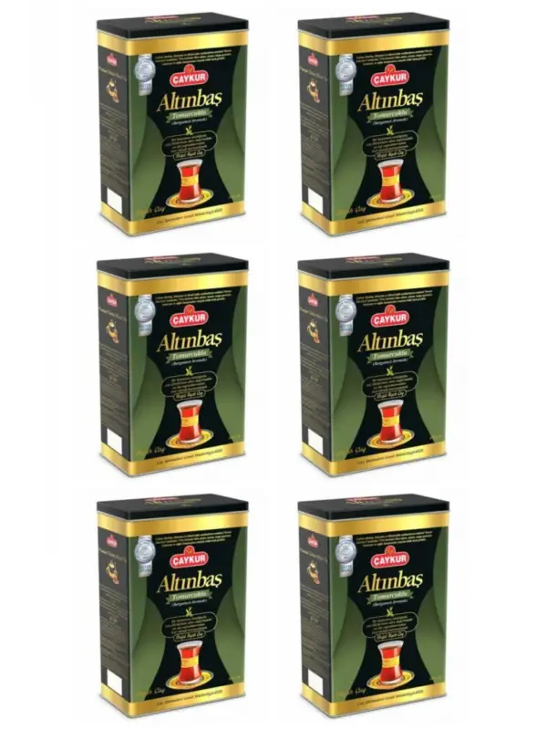 Çaykur Altınbaş Bergamotlu Siyah Çay Teneke 400 G (6 Adet / 2,4 KG)