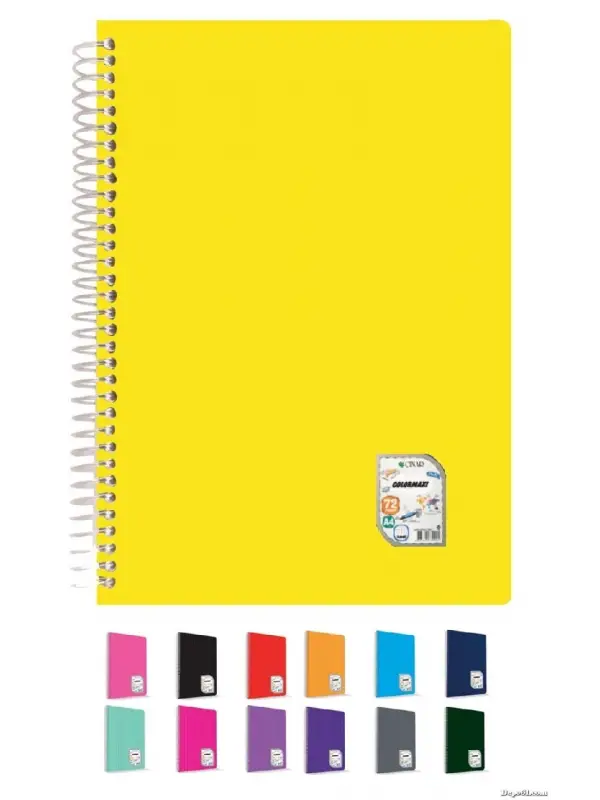 Çınar Colormaxi Pp Spiralli Defter 72 Yp. Çizgili A4 73001