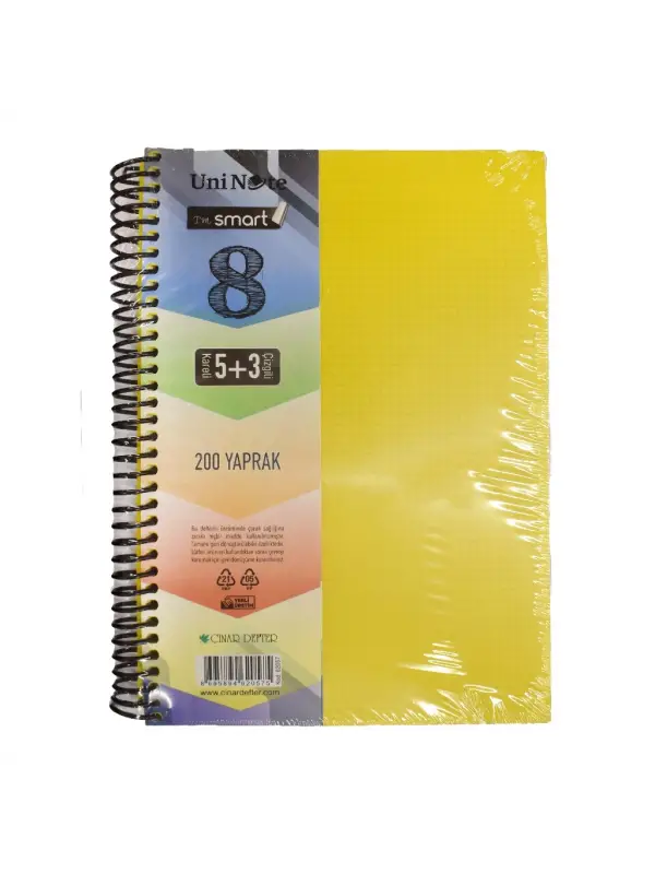 Çınar I M Smart 200 Yp. A4 Ayraçlı Defter 5+3 62057