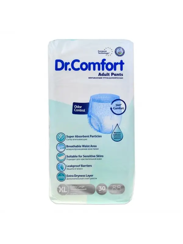 Dr. Comfort Hasta Bezi Emici Külot 30 Lu Xlarge