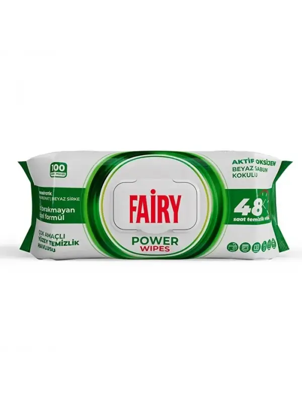 Fairy 100 Lü Yüzey Temizlik Mendili Beyaz Sabun