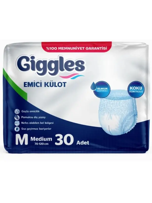 Gıggles Hasta Bezi Emici Külot 30 Lu Medıum