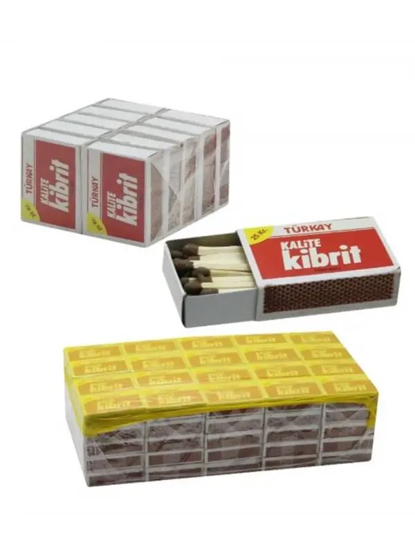 Kibrit 100 lü Fırsat Toplu Alım Paketi (Mutfak, Kamp, Mum İçin Ideal)