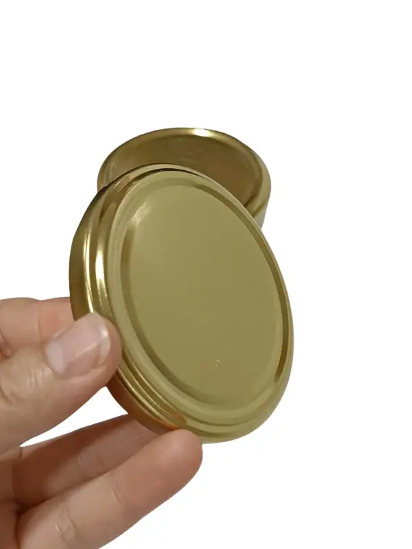 Konserve Kavanoz Kapağı 200 Adet 82mm Altın Kapak