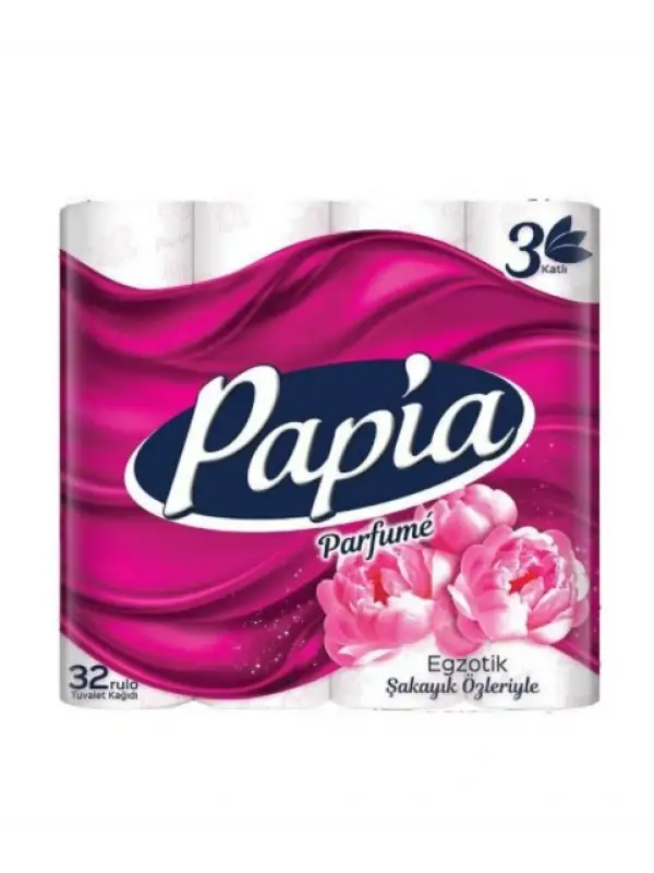 Papia 32 Li Tuvalet Kağıt 3 Katlı Parfümlü
