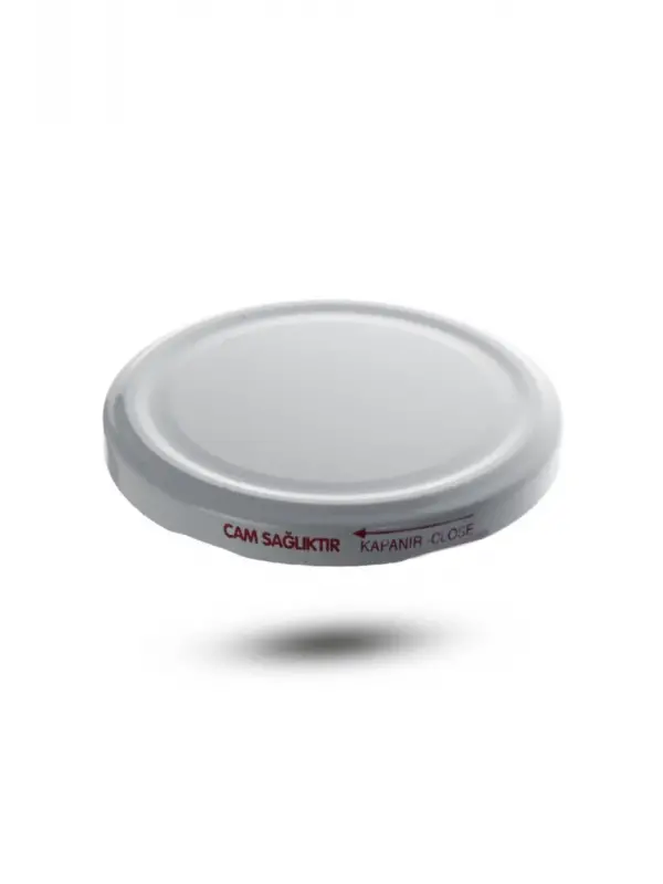Kavanoz Kapağı 82mm 10lu Paket Beyaz Renk Vakumlu Konserve Kapağı