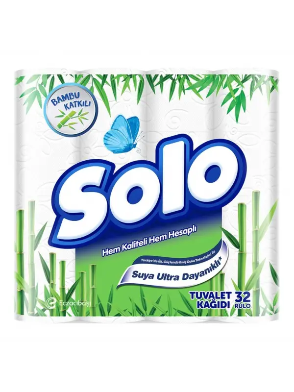 Solo 32 Li X 3 Paket 96 lı Tuvalet Kağıt Bambu