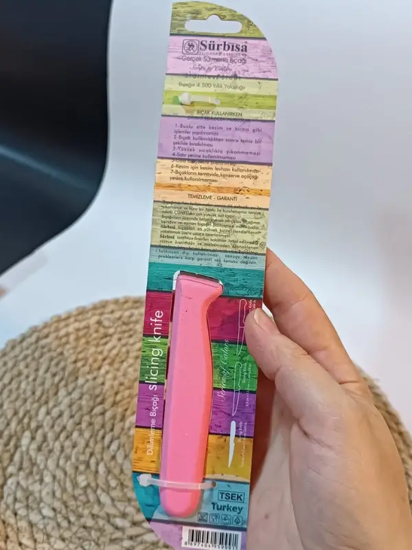 Sürbisa 61004 Sebze Bıçağı Pembe Lz1 Koli (12 adet Tırtıklı )