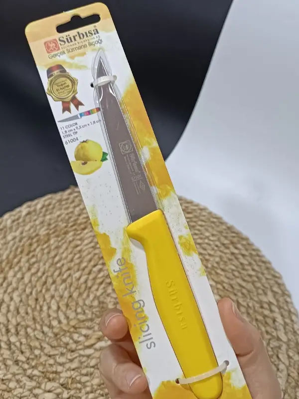 Sürbisa 61004 Sebze Bıçağı Sarı 1 Koli (12 adet)