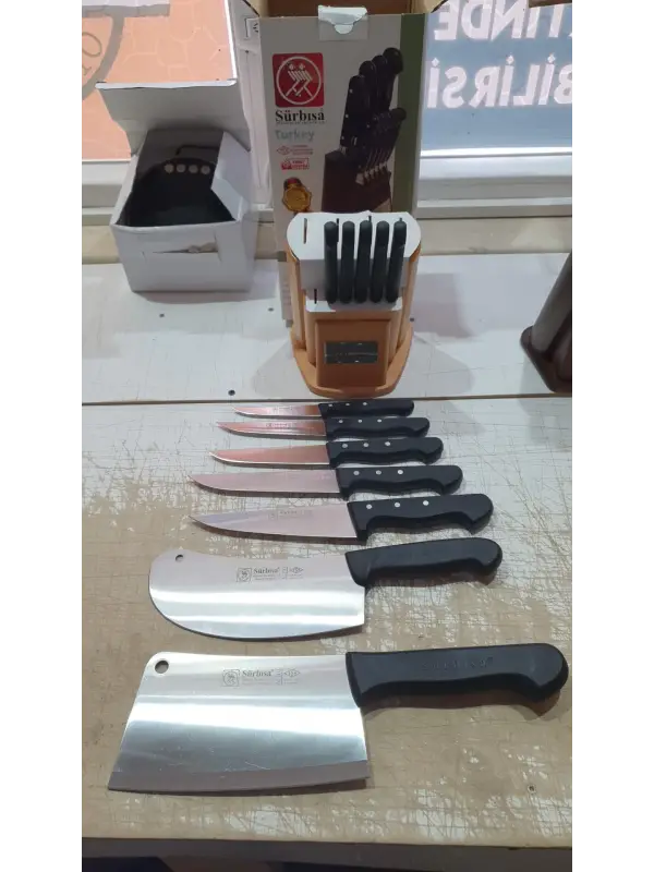 Sürbisa Mutfak Kasap Seti 10lu Set ve 2 Satır