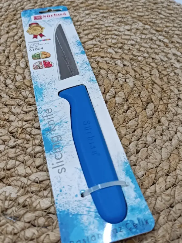 Sürmene 61004 Mutfak Bıçağı (9,50 Cm) Koyu Mavi