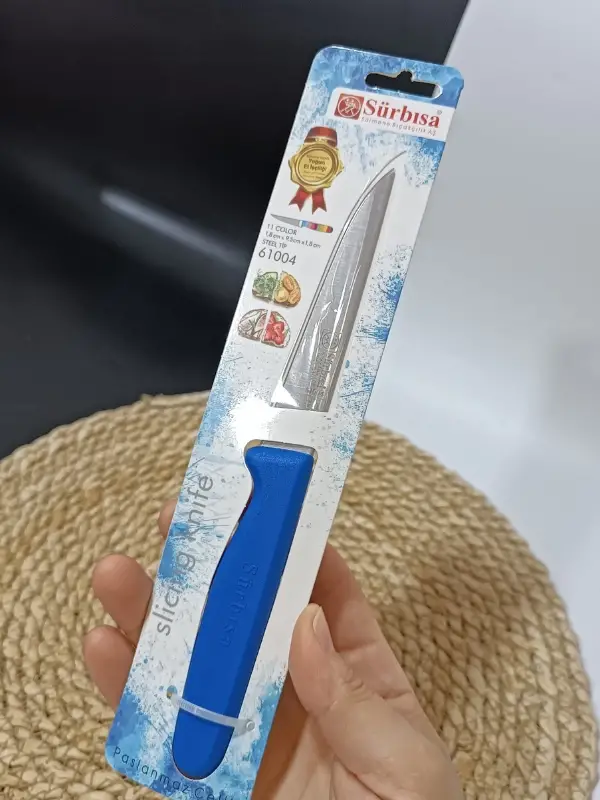 Sürmene 61004 Mutfak Bıçağı (9,50 Cm) Koyu Mavi