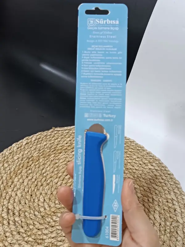 Sürmene 61004 Mutfak Bıçağı (9,50 Cm) Koyu Mavi