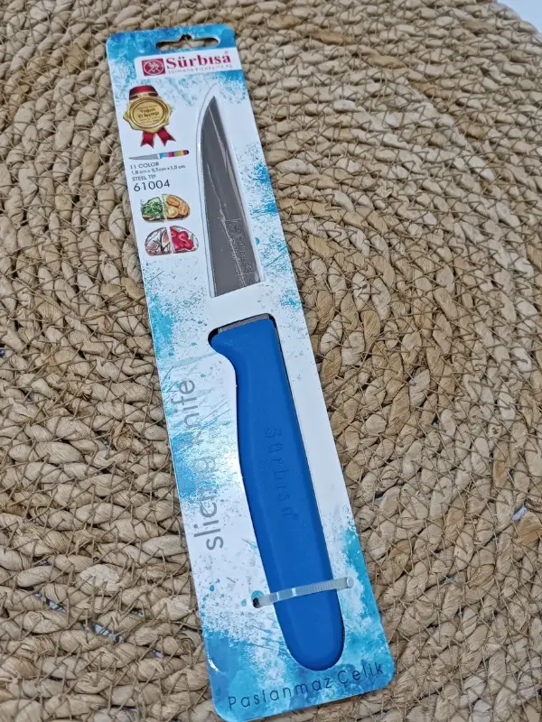 Sürmene 61004 Mutfak Bıçağı (9,50 Cm) Koyu Mavi