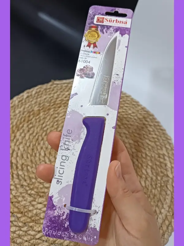Sürmene 61004 Mutfak Bıçağı (9,50 Cm) Mor