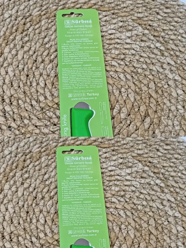 Sürmene 61004 Mutfak Bıçağı (9,50 Cm) Yeşil