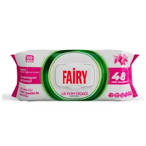 Fairy 100 Lü Yüzey Temizlik Mendili Lilyum