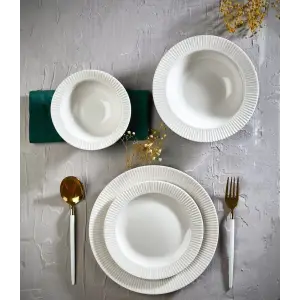 Farika Elif 24 Prç Yalın Yemek Takımı