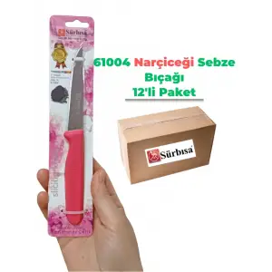 Sürbisa 61004 Sebze Bıçağı Narçiceği 1 Koli (12 adet)