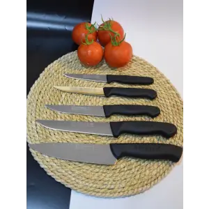 Sürbisa Siyah Sürmene Şef Bıçak Seti 5 Parça