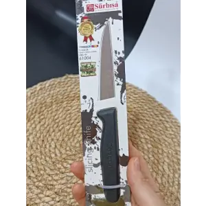 Sürmene 61004 Mutfak Bıçağı (9,50 Cm) Siyah