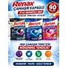 Renax Çamaşır Kapsülü 3’lü Set 30 Yıkama Beyazlar + Renkliler + Siyahlar Toplam 90 Yıkama