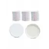 Kavanoz Kapağı 82mm 10lu Paket Beyaz Renk Vakumlu Konserve Kapağı