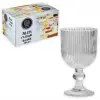 Krd Home Alex 6 Lı Çizgili Ayaklı Bardak Krd-25055
