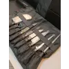Sürbisa Çantalı Aşçı Gastronomi Handmade Bıçak Seti 9lu Set