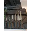 Sürbisa Kılıflı Sürmene Şef Bıçakları Seti Et, Ekmek, Sebze, Mutfak, İlk Şeflik Seti Hadnmade