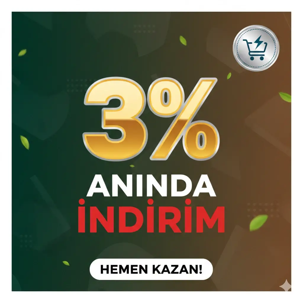 Anında %3 İndirim
